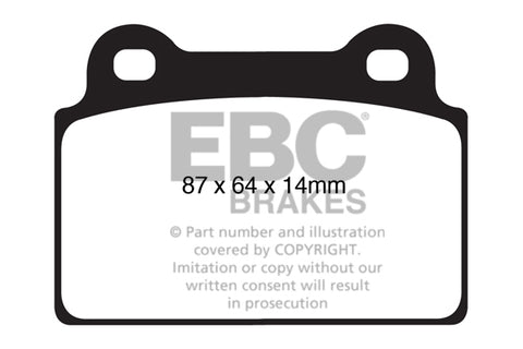 EBC Orangestuff 9000 Series Race Brake Pad Set (DP91985) Image 1