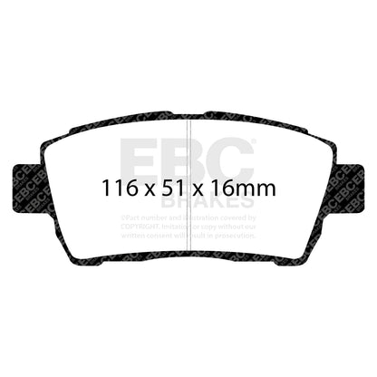 EBC Brakes Pad and Disc Full vehicle Kit (PD40K1866) Image 1