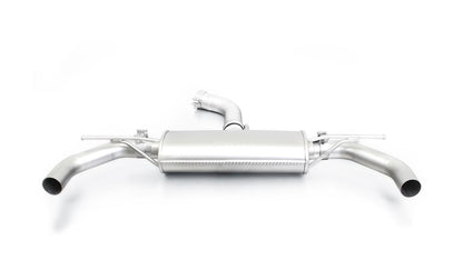 Exhaust System for VW Golf 7 Facelift GTI Non-Resonated + Sport Silencer | 4x 98mm Street Race Black Chrome Tips