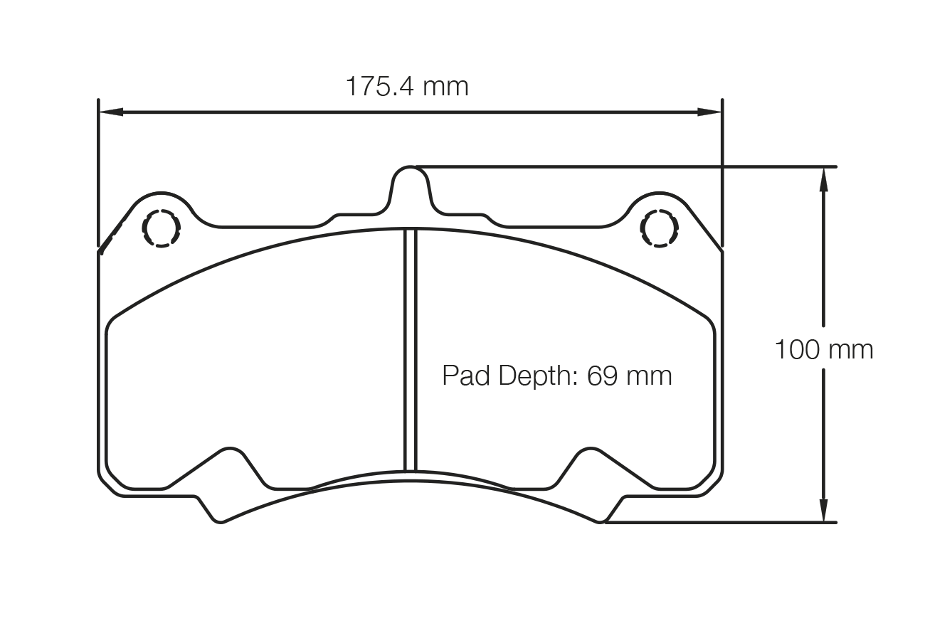 Pagid RSL1 Brake Pads For Nissan GT-R with AP Radi-Cal Front Calipers