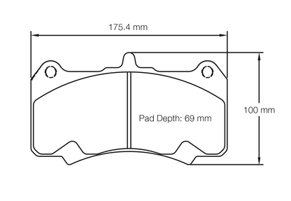 Pagid RSL1 Brake Pads For Nissan GT-R with AP Radi-Cal Front Calipers