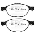 EBC Performance Pack Pad & Line Kit with Yellowstuff Pads (PLK1971) Image 1