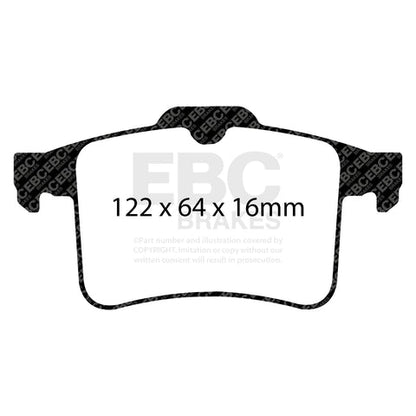 EBC Yellowstuff 4000 Series Street and Track Brake Pad Set (DP42059R)