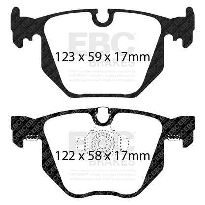 EBC Redstuff 3000 Series Sport Brake Pad Set (DP31450C) Image 3