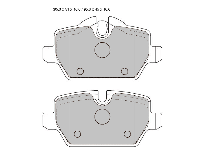 PBS BMW 1 E87  PBS Prorace Rear  Pads 8331PR