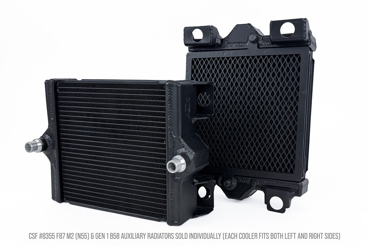 CSF Auxiliary Radiator for BMW F87 M2 (N55), M240i, 340i & 440i (Each)