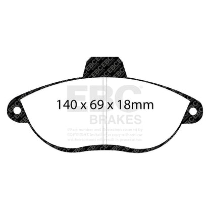 EBC Ultimax OE Replacement Brake Pad Set (DP1053) Image 2