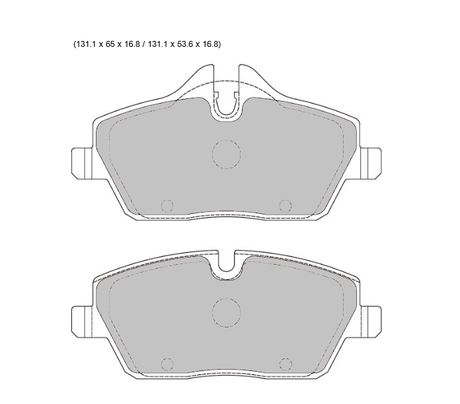 PBS BMW 1 E87  PBS Prorace front Pads 8403PR - FD Racing