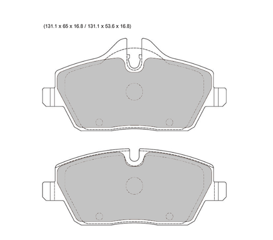 PBS BMW 1 E87  PBS Prorace front Pads 8403PR