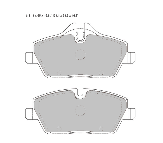 PBS BMW 1 E87  PBS Prorace front Pads 8403PR - FD Racing