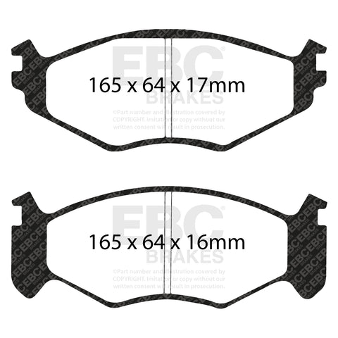 EBC Greenstuff 6000 Series Truck and SUV Brake Pad Set (DP61250) Image 3