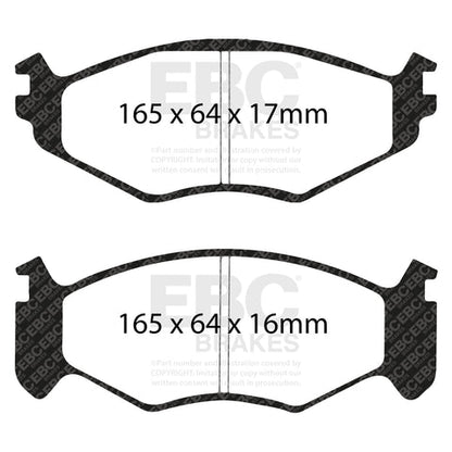 EBC Greenstuff 6000 Series Truck and SUV Brake Pad Set (DP61250) Image 3