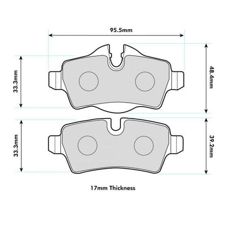 PBS Mini Rear Performance Brake Pads 8472 - FD Racing