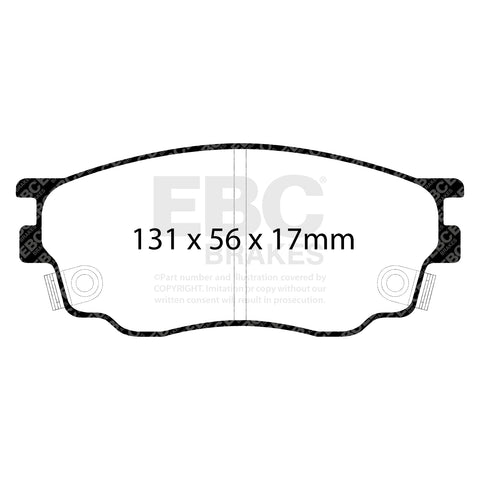 EBC Greenstuff 2000 Series Sport Brake Pad Set (DP21464) Image 2