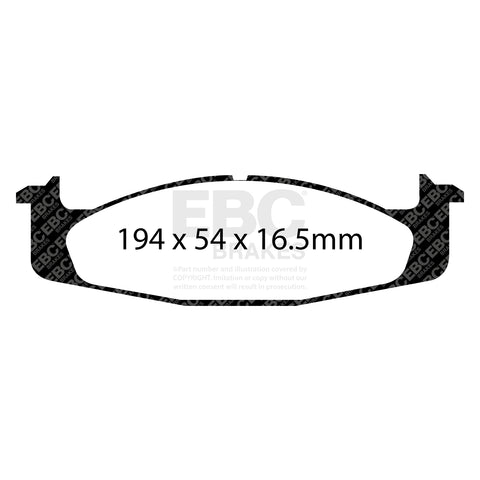 EBC Greenstuff 6000 Series Truck and SUV Brake Pad Set (DP61260) Image 4