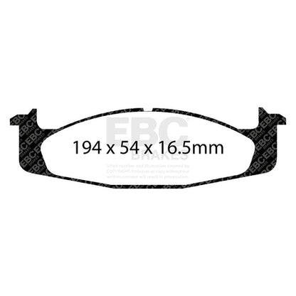 EBC Greenstuff 6000 Series Truck and SUV Brake Pad Set (DP61260) Image 4