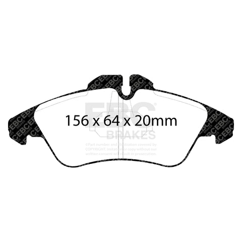 EBC Ultimax OE Replacement Brake Pad Set (DP1071/2) Image 1