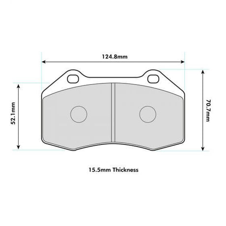 PBS Alfa Romeo MiTo (Brembo)Caliper Brake Pads 8541 - FD Racing