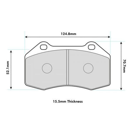 PBS Abarth PUNTO/EVO Brembo Caliper Brake Pads 8541 - FD Racing