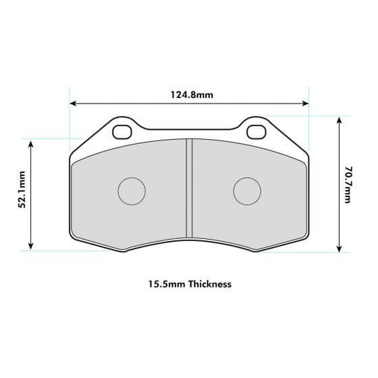 PBS Renault Megane II 225 Front Performance Brake Pad Brembo Caliper 8541
