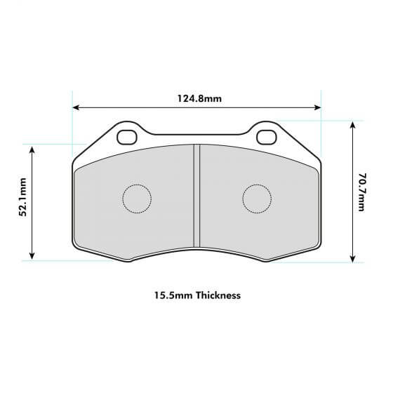 PBS RENAULT-ALPINE A110 II Front Brake Pads Brembo Caliper 8541