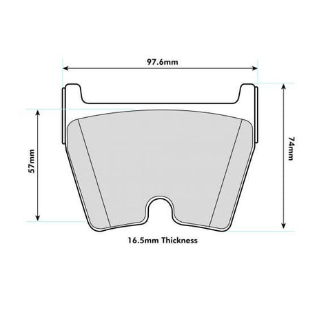 PBS K Sport 8 pistons 380mm PBS front Pads 8580 8 pads - FD Racing