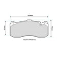 PBS Mini (R56)John Cooper Works GP 2012 2013 PBS Prorace front Pads 8594PR - FD Racing