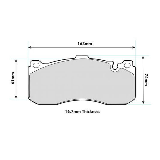 PBS Mini (R56)John Cooper Works GP 2012 2013 PBS Prorace front Pads 8594PR