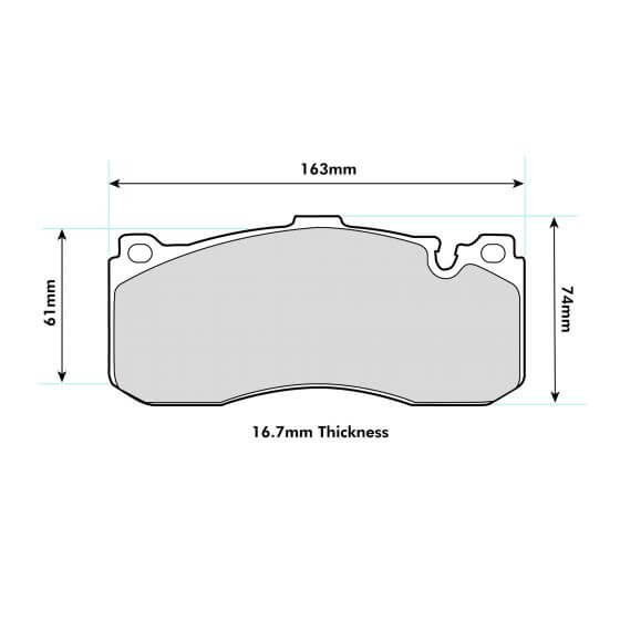 PBS Mini (R56)John Cooper Works GP 2012 2013 PBS Prorace front Pads 8594PR - FD Racing
