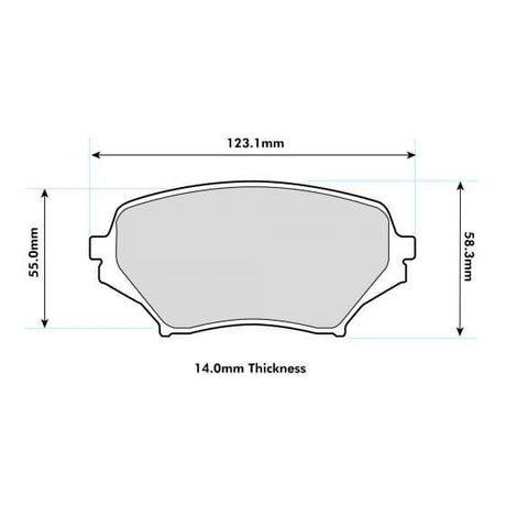 PBS Mazda MX5 MK3 (NC) Race Brake Pads - 1.8 / 2.0 Front Performance Pads - FD Racing