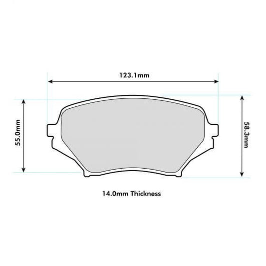 PBS Mazda MX5 MK3 (NC) Race Brake Pads - 1.8 / 2.0 Front Performance Pads - FD Racing