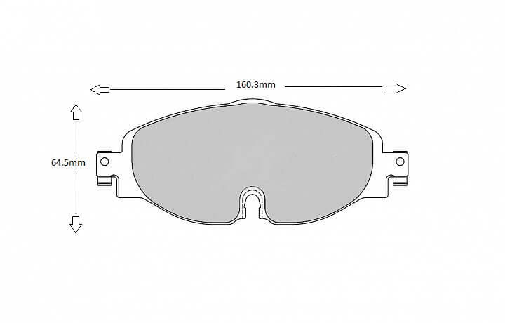 PBS Audi A3 PBS Brake pads 2012>now  8638 - FD Racing