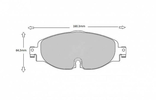 PBS Audi A3 PBS Brake pads 2012>now  8638 - FD Racing