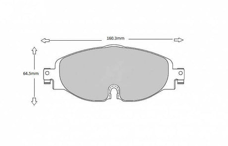 PBS VW PASSAT PBS Brake pads 2014> on  8638 - FD Racing