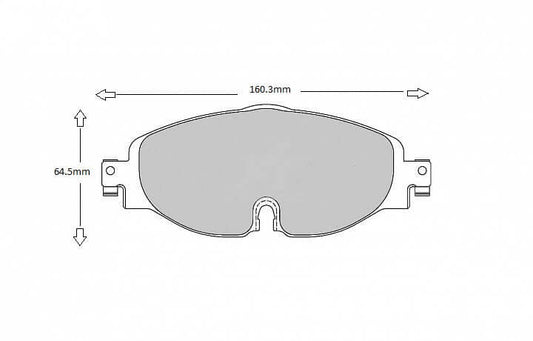 PBS VW PASSAT PBS Brake pads 2014> on  8638 - FD Racing