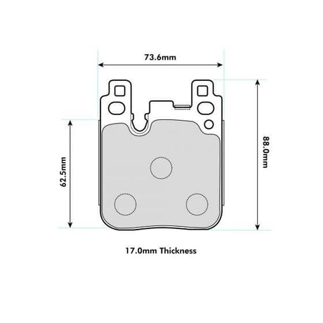 PBS BMW 2 Series Coupe (F22&F87 with brembo caliper) Rear Brake Pads 8197 - FD Racing