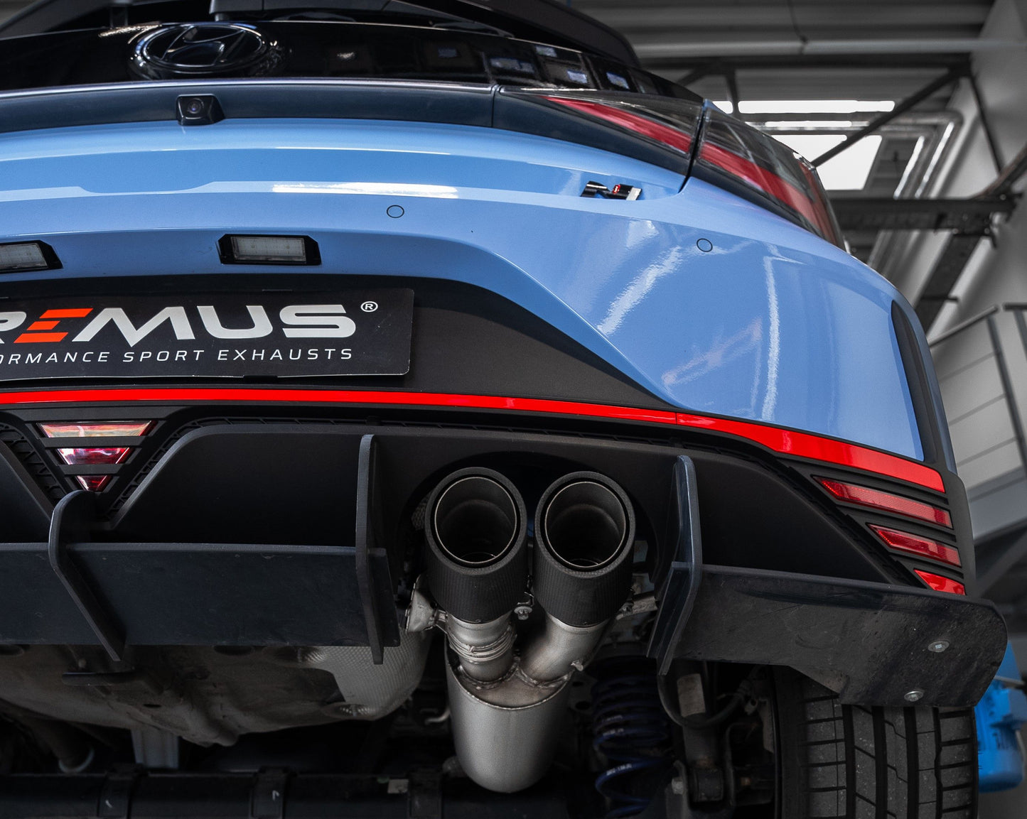 Axle Back Exhaust System for HYUNDAI i20 N Performance Typ BC3 Sport Exhaust | 2x 84mm Street Race Chrome Tips