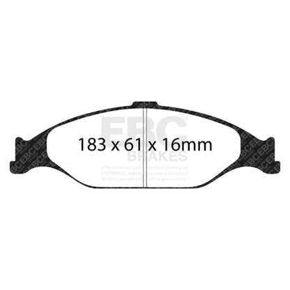 EBC Greenstuff 2000 Series Sport Brake Pad Set (DP21242) Image 2