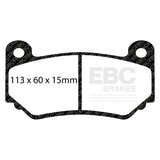 EBC Yellowstuff 4000 Series Street and Track Brake Pad Set (DP41377R) Image 2