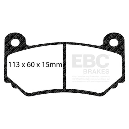 EBC Orangestuff 9000 Series Race Brake Pad Set (DP91377) Image 4
