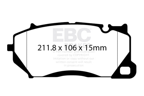 EBC YellowStuff Fast Road & Track Day Brake Pads (DP42492R) Image 2
