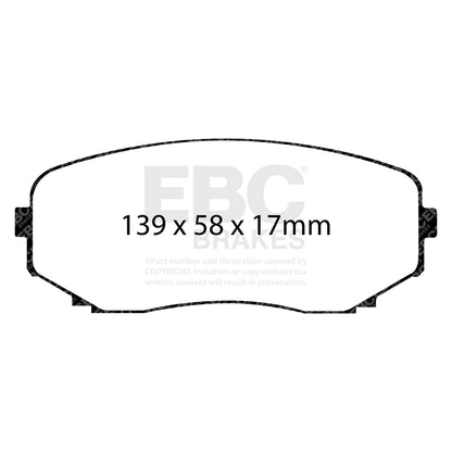 EBC Brakes Pad and Disc Full vehicle Kit (PD40K1127) Image 5