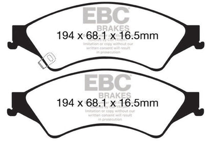 EBC Ultimax OE Replacement Brake Pad Set (DPX2140) Image 3