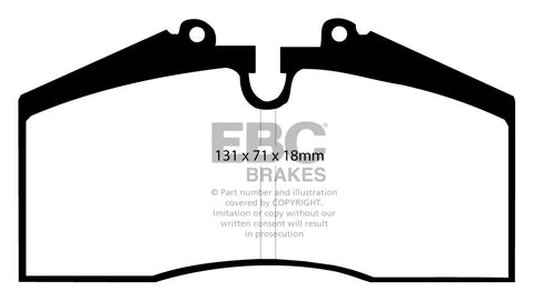 EBC Orangestuff 9000 Series Race Brake Pad Set (DP9767) Image 4