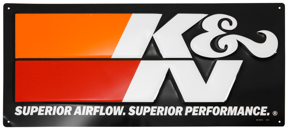 K&N Embossed Metal Sign Shop Display or Garage Wall