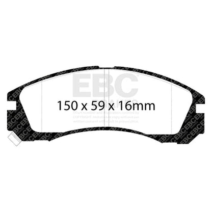 EBC Greenstuff 2000 Series Sport Brake Pad Set (DP2954) Image 4