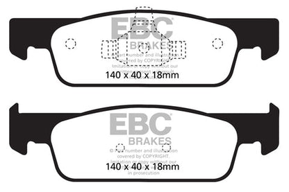 EBC Greenstuff 2000 Series Sport Brake Pad Set (DP22146) Image 1