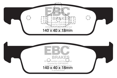 EBC Greenstuff 2000 Series Sport Brake Pad Set (DP22146) Image 1