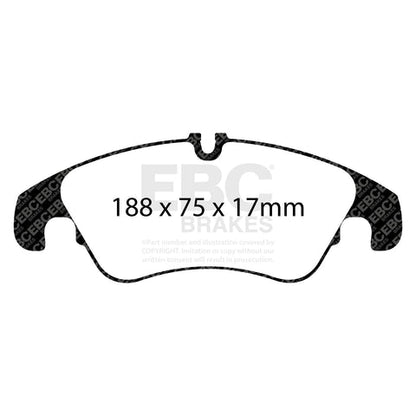 EBC Greenstuff 6000 Series Truck and SUV Brake Pad Set (DP62022) Image 4