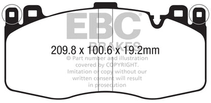 EBC Yellowstuff 4000 Series Street and Track Brake Pad Set (DP42370R) Image 1